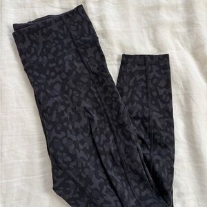 lululemon athletica Black Patterned Leggings